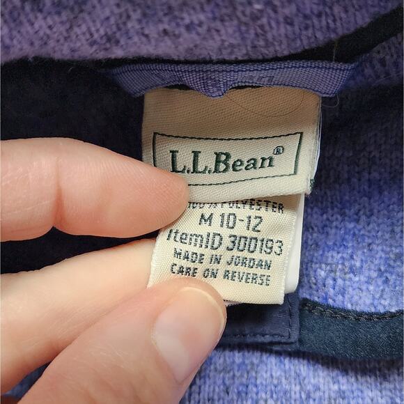 L.L. Bean Kids Sweater Fleece Pullover - Picture 2 of 7